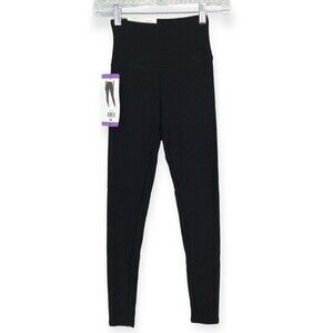 ORVIS NEW WOMEN'S XS COZY LEGGING Black Soft Fleece High Rise 1533392